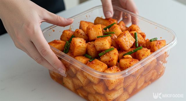 플레인요구르트 깍두기 만드는 순서. / 위키푸디