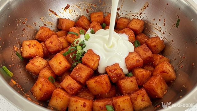 플레인요구르트 깍두기 만드는 순서. / 위키푸디