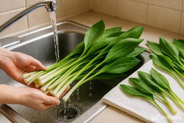 산마늘 장아찌 레시피 참고사진. / 위키푸디