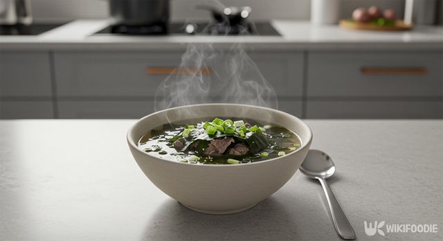 완성된 미역국 자료사진. / 위키푸디