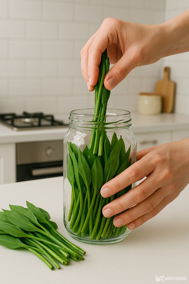 산마늘 장아찌 레시피 참고사진. / 위키푸디