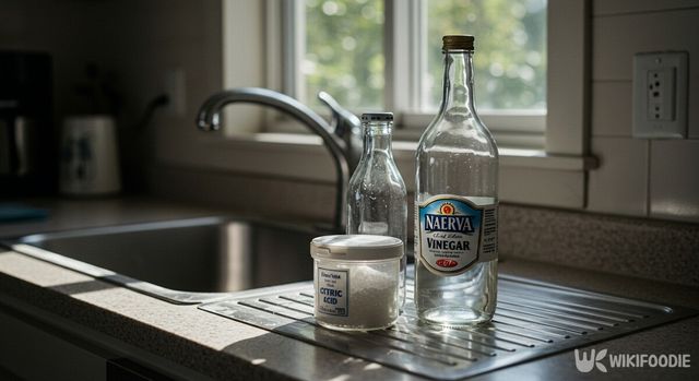 구연산과 식초 자료사진. / 위키푸디