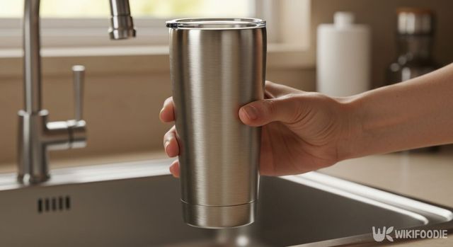 텀블러를 흔들기 직전의 모습. / 위키푸디