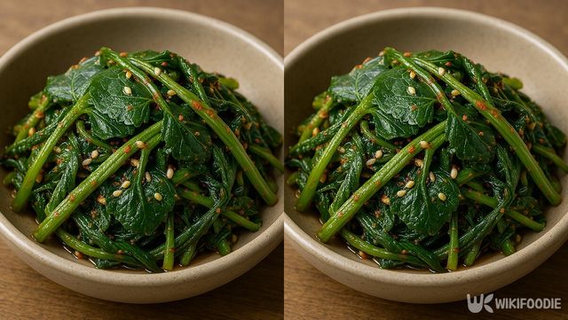 머위 나물 무침 자료사진. / 위키푸디