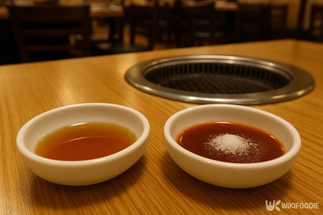 고깃집 기름장 참고 사진. / 위키푸디