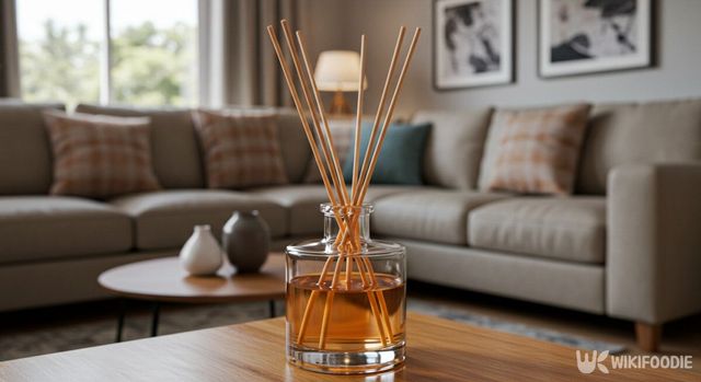 향수로 만든 디퓨저가 거실에 놓여 있다. / 위키푸디