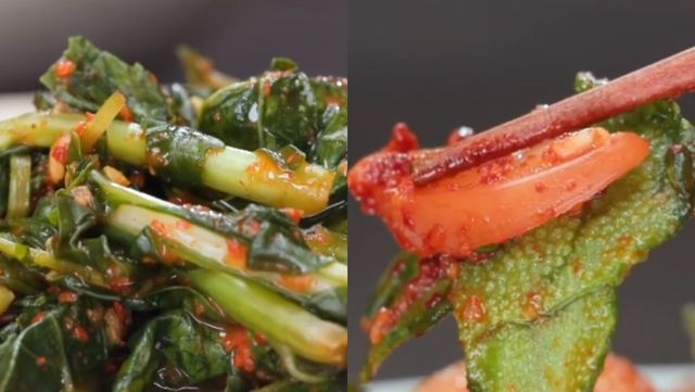 유채김치(좌), 얼음초김치(우) 자료사진 / MBN '알토란'