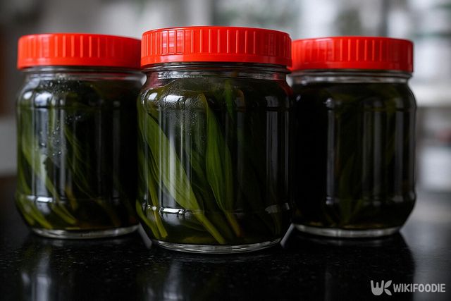 울릉도 명이나물 장아찌 참고사진. / 위키푸디