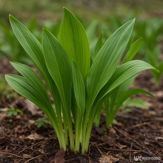 울릉도 명이나물 참고사진. / 위키푸디