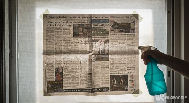 방충망 청소 자료사진. / 위키푸디