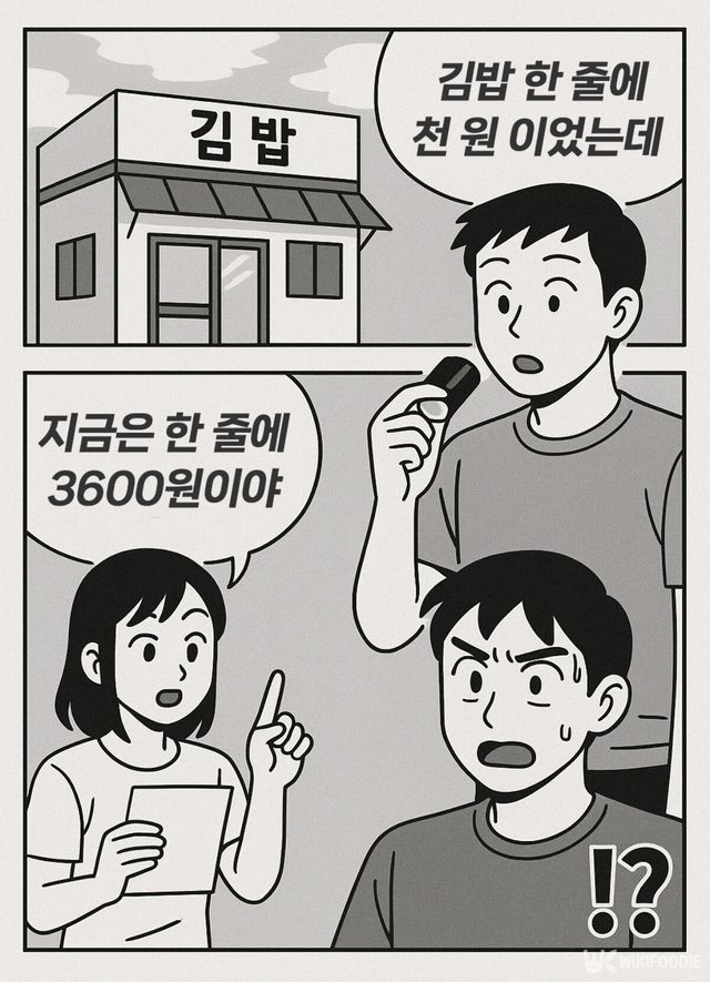 김밥 만화. / 위키푸디