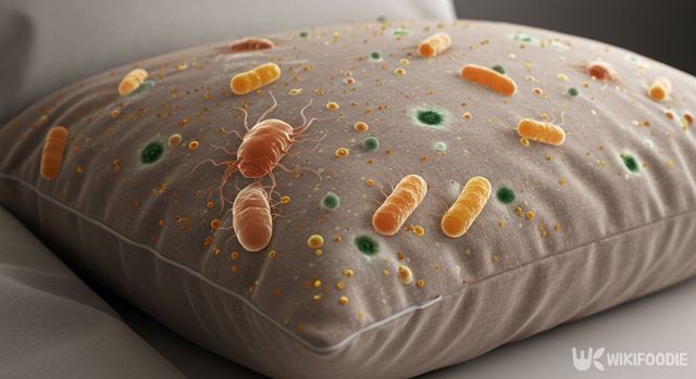 베개 속 숨은 세균. / 위키푸디