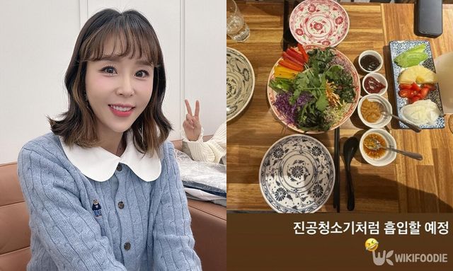 코요태 신지와 월남쌈 자료사진. / 신지 인스타그램