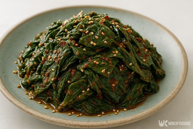 방풍나물 무침. / 위키푸디