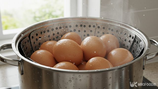 계란 찌기 자료사진. / 위키푸디