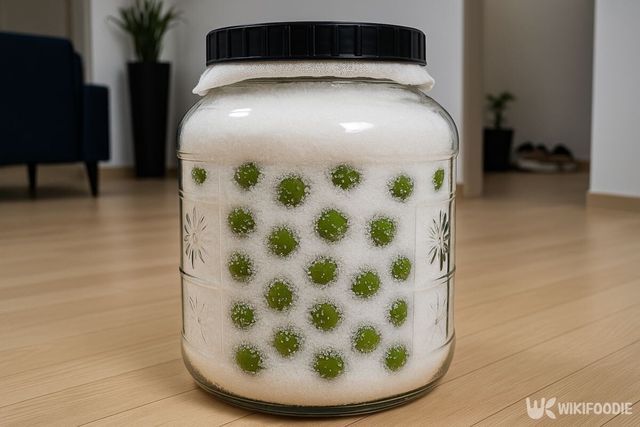 매실청을 숙성하는 모습. / 위키푸디