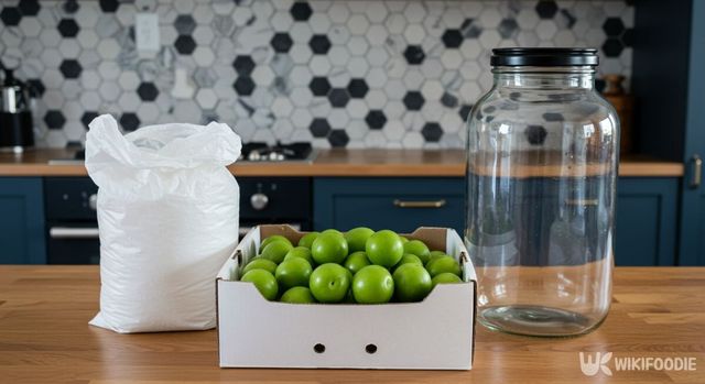 매실청 담그기 재료. / 위키푸디