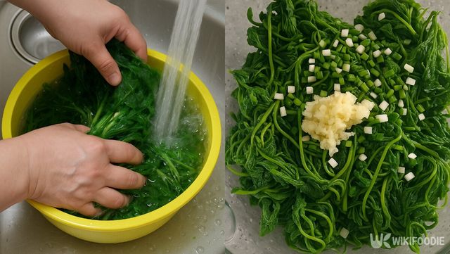 다래순 무침 만드는 법. / 위키푸디