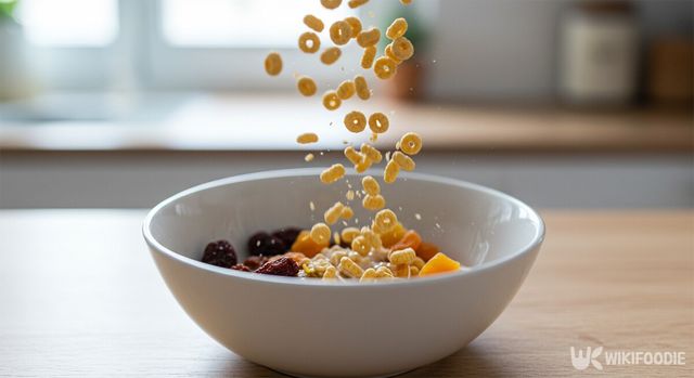 그릇에 시리얼을 넣는 모습. / 위키푸디