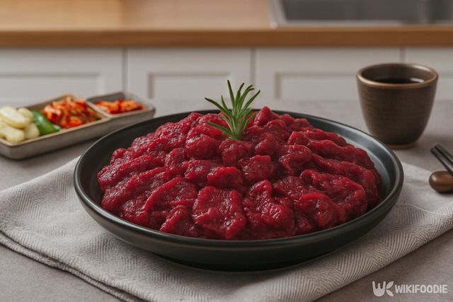 뭉티기 이해를 돕기 위한 참고용 사진. / 위키푸디