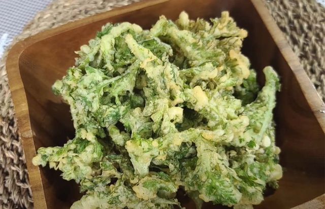 쑥갓튀김 / '박혜경쿠킹스타' 유튜브