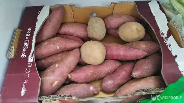 보관된 고구마. / 위키푸디