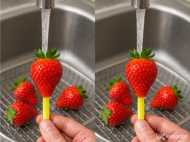 딸기 씻는 법. / 위키푸디