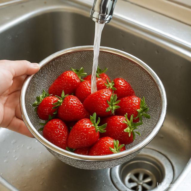 딸기 씻는 법 . / 위키푸디