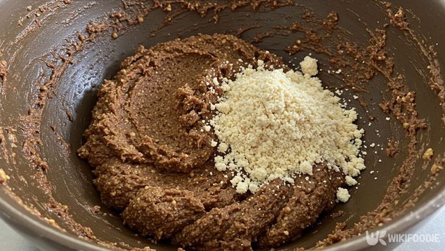 된장에 으깬 흰콩을 넣은 모습. / 위키푸디