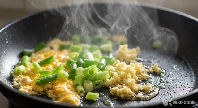 파와 스크램블을 만들어 준다. / 위키푸디