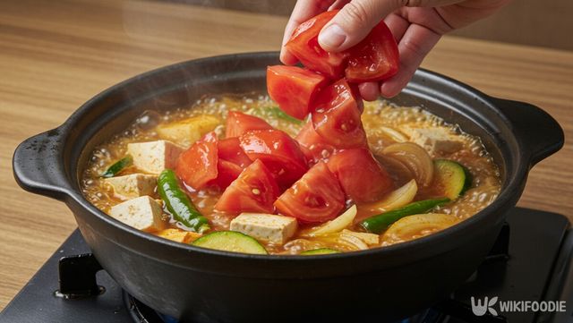 토마토 된장찌개 자료사진. / 위키푸디