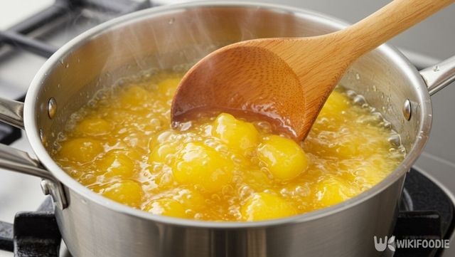 유자잼을 만드는 모습. / 위키푸디