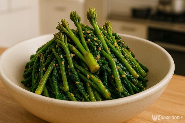 두릅 나물 무침 자료사진. / 위키푸디