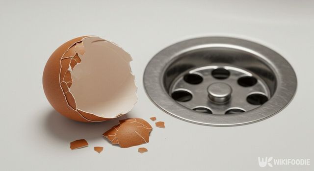 달걀 껍질 배수구 청소 활용 자료사진. / 위키푸디