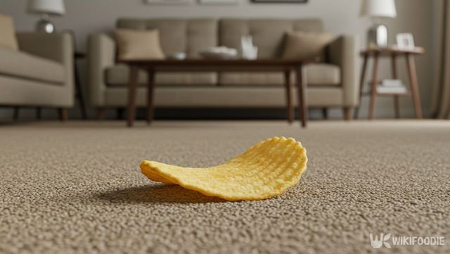 바닥에 떨어진 과자. / 위키푸디