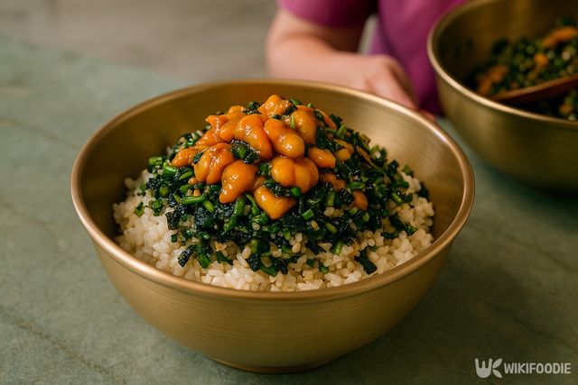 멍게비빔밥 만드는 과정. / 위키푸디
