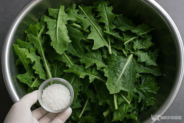 열무김치 만드는 과정. / 위키푸디