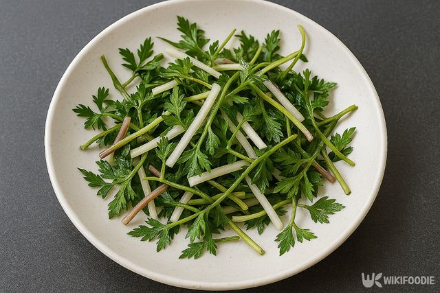 전호나물 자료사진. / 위키푸디