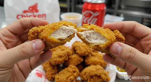 기사 이해를 돕기 위해 AI로 제작된 후라이드 치킨 속살 사진. / 위키푸디