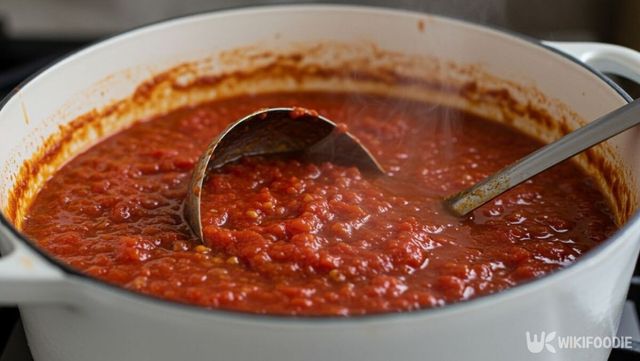 토마토 양파 소스 자료 사진. / 위키푸디