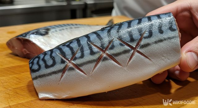 고등어를 손질한 모습. / 위키푸디