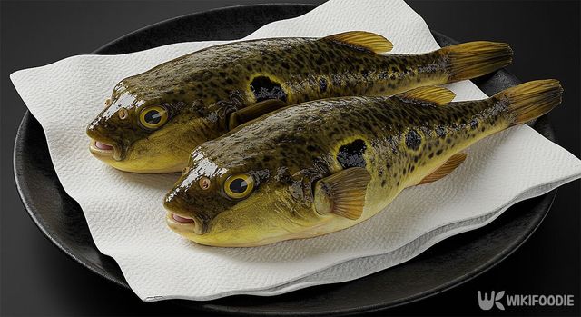 접시에 황복에 놓여져 있는 모습. / 위키푸디