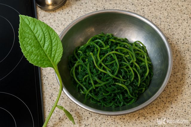 초롱꽃 나물 자료사진. / 위키푸디