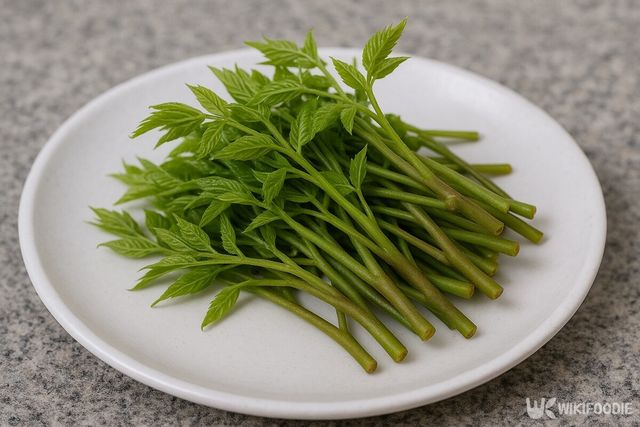 합다리나무 순. / 위키푸디