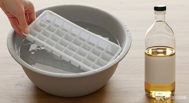 식초를 이용한 얼음 틀 세척. / 위키푸디