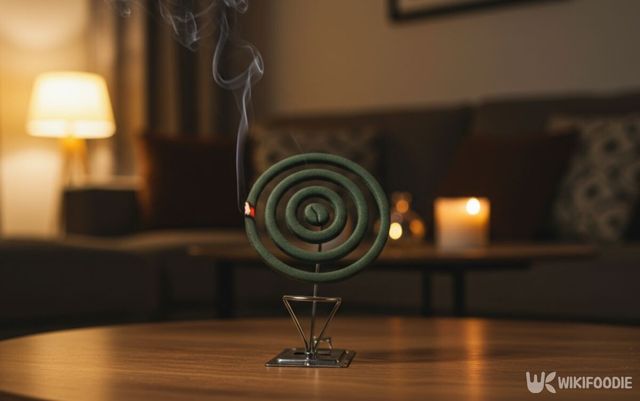 거실에 모기향을 피우고 있다. / 위키푸디