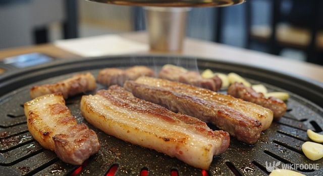 삼겹살 구이. / 위키푸디