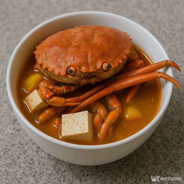 홍게 된장찌개. / 위키푸디