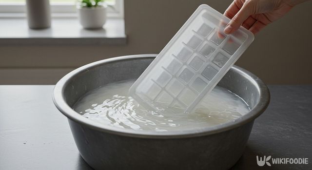 쌀뜨물을 활용한 얼음 틀 세척. / 위키푸디
