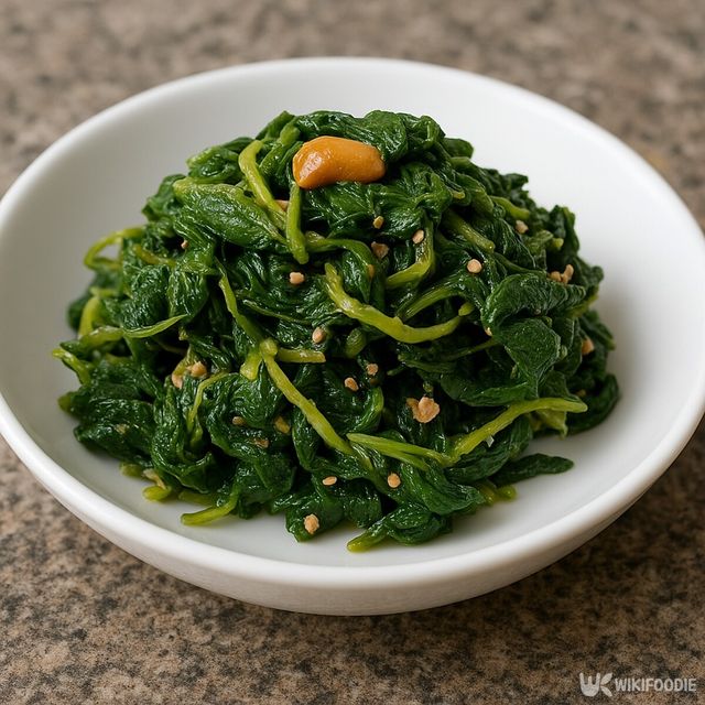 고마리 나물 무침 자료사진. / 위키푸디